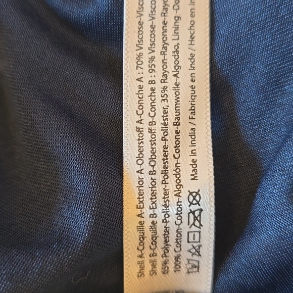 NWT, Free People ONE, Adella Burnout Lace Slip Mini Dress, Navy, XS - Picture 12 of 15